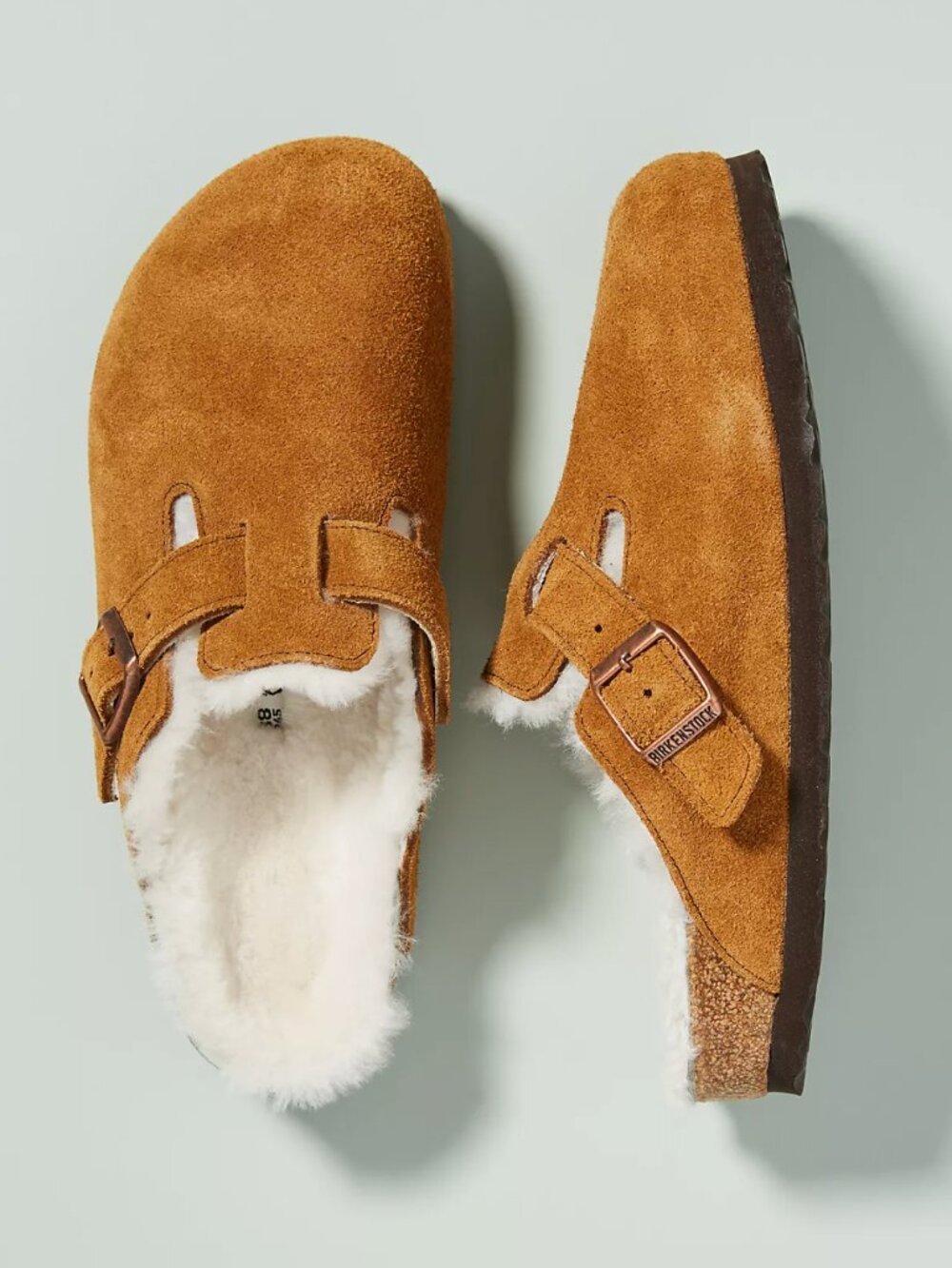 Birkenstock Boston Shearling Clog Mink Suede Sz. 41 / US 10 - 10.5